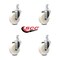 Service Caster 4 Inch Nylon Wheel Swivel 3/4 Inch Square Stem Caster Set SCC-SQ20S414-NYS-34-4 - alternate 4